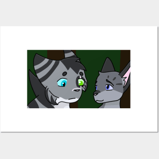 Twitcheyes and Cinderpelt Posters and Art